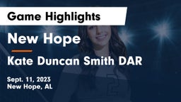 New Hope  vs Kate Duncan Smith DAR  Game Highlights - Sept. 11, 2023
