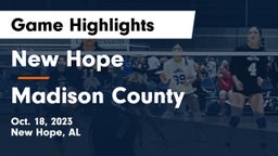 New Hope  vs Madison County  Game Highlights - Oct. 18, 2023
