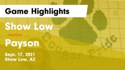 Show Low  vs Payson  Game Highlights - Sept. 17, 2021