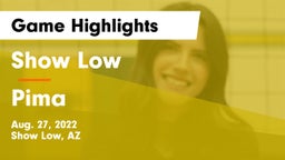 Show Low  vs Pima  Game Highlights - Aug. 27, 2022