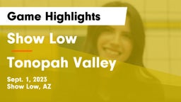 Show Low  vs Tonopah Valley  Game Highlights - Sept. 1, 2023