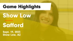 Show Low  vs Safford  Game Highlights - Sept. 19, 2023