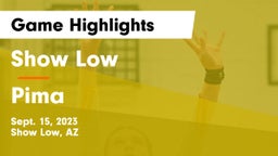 Show Low  vs Pima  Game Highlights - Sept. 15, 2023