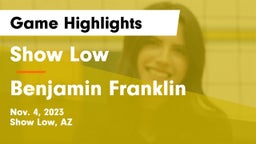 Show Low  vs Benjamin Franklin  Game Highlights - Nov. 4, 2023
