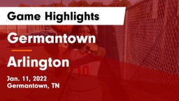 Germantown  vs Arlington  Game Highlights - Jan. 11, 2022