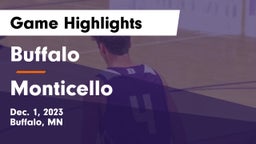 Buffalo  vs Monticello  Game Highlights - Dec. 1, 2023