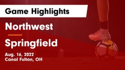 Northwest  vs Springfield  Game Highlights - Aug. 16, 2022