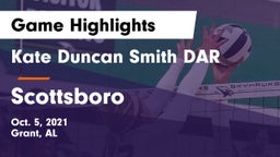 Kate Duncan Smith DAR  vs Scottsboro  Game Highlights - Oct. 5, 2021