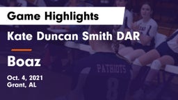 Kate Duncan Smith DAR  vs Boaz  Game Highlights - Oct. 4, 2021
