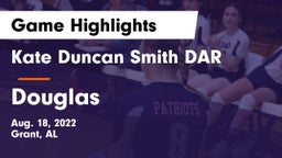 Kate Duncan Smith DAR  vs Douglas  Game Highlights - Aug. 18, 2022