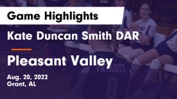 Kate Duncan Smith DAR  vs Pleasant Valley  Game Highlights - Aug. 20, 2022