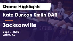 Kate Duncan Smith DAR  vs Jacksonville  Game Highlights - Sept. 3, 2022