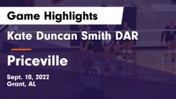 Kate Duncan Smith DAR  vs Priceville  Game Highlights - Sept. 10, 2022