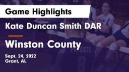 Kate Duncan Smith DAR  vs Winston County  Game Highlights - Sept. 24, 2022