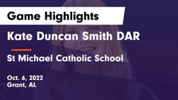 Kate Duncan Smith DAR  vs St Michael Catholic School Game Highlights - Oct. 6, 2022