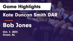 Kate Duncan Smith DAR  vs Bob Jones  Game Highlights - Oct. 7, 2022