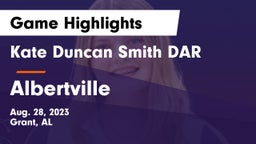 Kate Duncan Smith DAR  vs Albertville  Game Highlights - Aug. 28, 2023