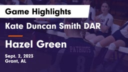 Kate Duncan Smith DAR  vs Hazel Green  Game Highlights - Sept. 2, 2023