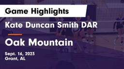 Kate Duncan Smith DAR  vs Oak Mountain  Game Highlights - Sept. 16, 2023