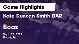 Kate Duncan Smith DAR  vs Boaz  Game Highlights - Sept. 26, 2023