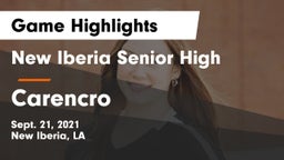 New Iberia Senior High vs Carencro  Game Highlights - Sept. 21, 2021