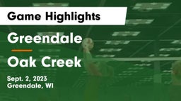 Greendale  vs Oak Creek  Game Highlights - Sept. 2, 2023