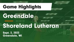 Greendale  vs Shoreland Lutheran  Game Highlights - Sept. 2, 2023