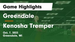 Greendale  vs Kenosha Tremper Game Highlights - Oct. 7, 2023