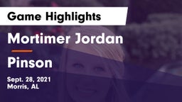 Mortimer Jordan  vs Pinson Game Highlights - Sept. 28, 2021