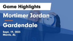 Mortimer Jordan  vs Gardendale  Game Highlights - Sept. 19, 2023