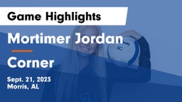 Mortimer Jordan  vs Corner  Game Highlights - Sept. 21, 2023