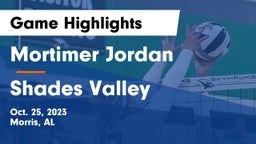 Mortimer Jordan  vs Shades Valley  Game Highlights - Oct. 25, 2023