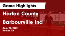 Harlan County  vs Barbourville Ind Game Highlights - Aug. 22, 2022
