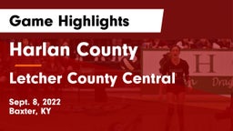 Harlan County  vs Letcher County Central  Game Highlights - Sept. 8, 2022