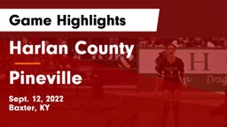 Harlan County  vs Pineville  Game Highlights - Sept. 12, 2022
