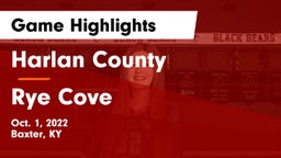 Harlan County  vs Rye Cove  Game Highlights - Oct. 1, 2022