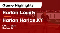 Harlan County  vs Harlan  Harlan.KY Game Highlights - Oct. 17, 2022