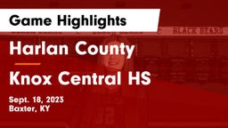 Harlan County  vs Knox Central HS Game Highlights - Sept. 18, 2023