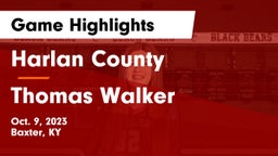 Harlan County  vs Thomas Walker Game Highlights - Oct. 9, 2023