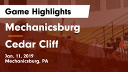 Mechanicsburg  vs Cedar Cliff  Game Highlights - Jan. 11, 2019