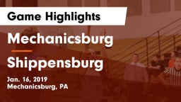 Mechanicsburg  vs Shippensburg  Game Highlights - Jan. 16, 2019