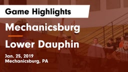 Mechanicsburg  vs Lower Dauphin  Game Highlights - Jan. 25, 2019