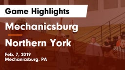 Mechanicsburg  vs Northern York  Game Highlights - Feb. 7, 2019