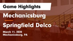 Mechanicsburg  vs Springfield Delco Game Highlights - March 11, 2020