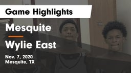 Mesquite  vs Wylie East  Game Highlights - Nov. 7, 2020