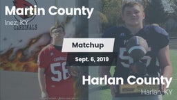 Matchup: Martin County High S vs. Harlan County  2019