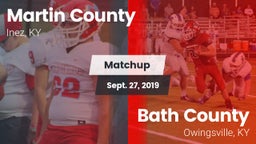 Matchup: Martin County High S vs. Bath County  2019