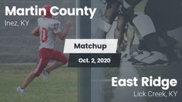 Matchup: Martin County High S vs. East Ridge  2020