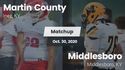 Matchup: Martin County High S vs. Middlesboro  2020