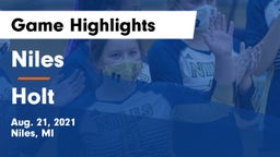 Niles  vs Holt Game Highlights - Aug. 21, 2021